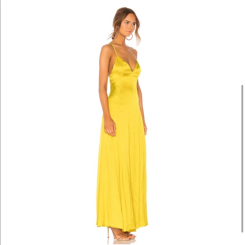 REVOLVE NWT Lovers + Friends Bermuda Satin Maxi Dress M - Picture 4 of 8